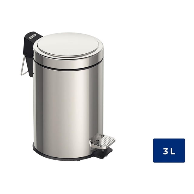 Bote de Basura Tramontina Acero Inoxidable con Pedal 3 LT