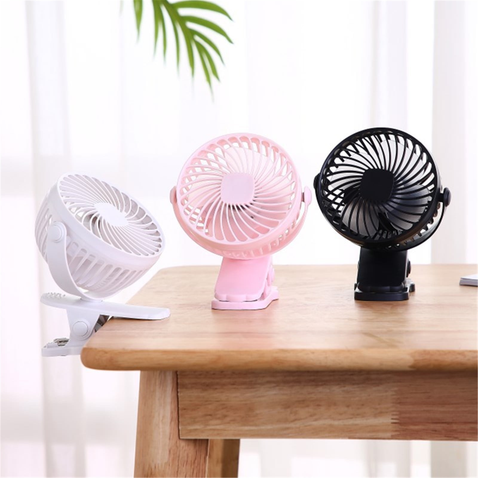 Portable Fan Deals! ESULOMP Fan of the Clip 6 Inch,Small Fan with 3 Speeds with a Strong Fl OW of USB Mini Mute Clip Fan 1200mah