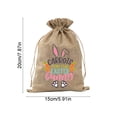 thumbnail image 3 of Decoraciones de Pascua, regalos de Pascua, adornos de Pascua, bolsa de regalo de Pascua, huevos de conejito, elementos de Pascua para niños, bolsa de dulces de lino con cordón, bolsa de tela para dulc, 3 of 6