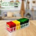 thumbnail image 2 of 2PCS Tea Bag Organizers, 8-Slot Clear Tea Bag Holders, Drink Packet Holder, Pantry Storage Divider Container, Beverage Bag Storage Bin, Clear Plastic Drink Package Organizer for Kitchen Office, 2 of 5