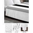 thumbnail image 6 of Black Gray Striped Twim XL Size Flat Sheet, Wrinkleproof & Fadeproof Cooling Flat Bed Sheet Only, Farmhouse Stripe Art Breathable Soft Bedding Top Sheets 66 x 102 Inches, 6 of 8