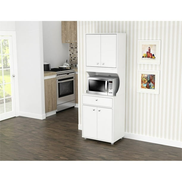 small kitchen cabinets walmart inval galley laminate kitchen microwave cabinet open storage white small kitchen cabinets walmart inval galley laminate kitchen microwave cabinet open storage white