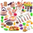 thumbnail image 1 of Accesorios de cocina Bruvoalon de la marca Play Kitchen, 118 unidades, con utensilios de cocina, color rosa, 1 of 9