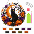 thumbnail image 2 of Halloween Diamond Art Hanging Kits for Adults Beginners, DIY 5D Crystal Diamond Painting Ornament Kit with Acrylic Hanging Plate, Halloween Decor Wall Art Craft Gift, 2 of 8
