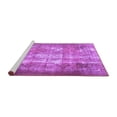 thumbnail image 2 of Ahgly Company Machine Washable Indoor Round Persian Purple Traditional Area Rugs, 7' Round, 2 of 4