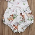 thumbnail image 5 of Franhais Baby Suit Girls Cartoon Elk Print Rompers Ruffled Sleeveless Skirt Jumpsuit + Bow Headband, 5 of 6
