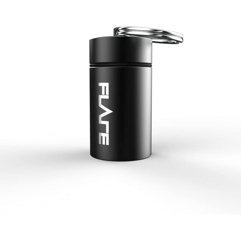 Flare Audio Capsule Silver - Tough Lightweight Aluminium, Water-Proof,  Keychain