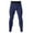 Navy, variant on Men's Base Layer Pants with Color Block Elastic Waist Drying Compression Gym Training Yoga Tights Pants