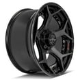 thumbnail image 4 of 4PLAY Wheels 4P50 22 Inch Rims Fit 5x127 & 5x139.7 22x10 Gloss Black Brushed with Tinted Clear (Set of 4), 4 of 4