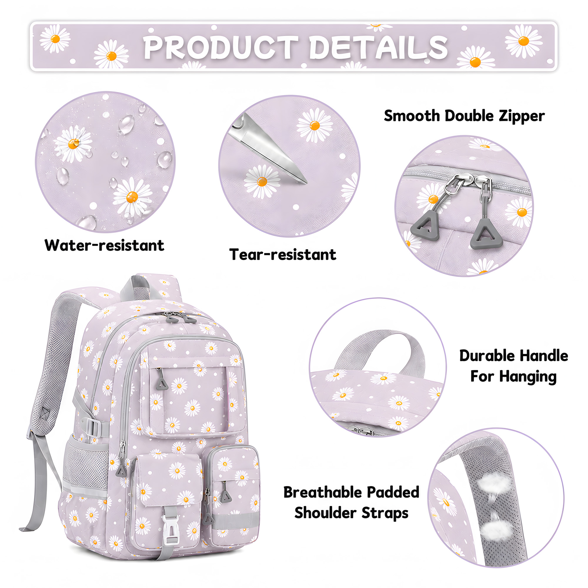 Soda Candy 3-Piece Backpack Set with Lunch Bag photo 6