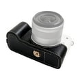 thumbnail image 1 of Portable Camera Protective Case Retro Style Camera Case Holder Carry Bag Opening Bottom Design with Shoulder Strap Replacement for Canon EOS M50/M50 II/M5, 1 of 9
