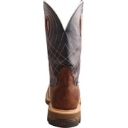 Twisted X Mens Waterproof Cellstretch Western Work Boot Soft Toe Brown 13 D(M) US
