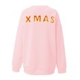 thumbnail image 5 of Oversized Merry Christmas Sweatshirt for Women Long Sleeve Crewneck Holiday Pullover with Front and Back Letter Print Festive Xmas Top for Cozy Seasonal Celebrations, 5 of 5
