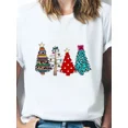 thumbnail image 5 of Ropa con estampado de Feliz Navidad de Año Nuevo para mujer, camisetas de estilo informal con estampado de ciervo de Navidad lindo, moda, 5 of 5