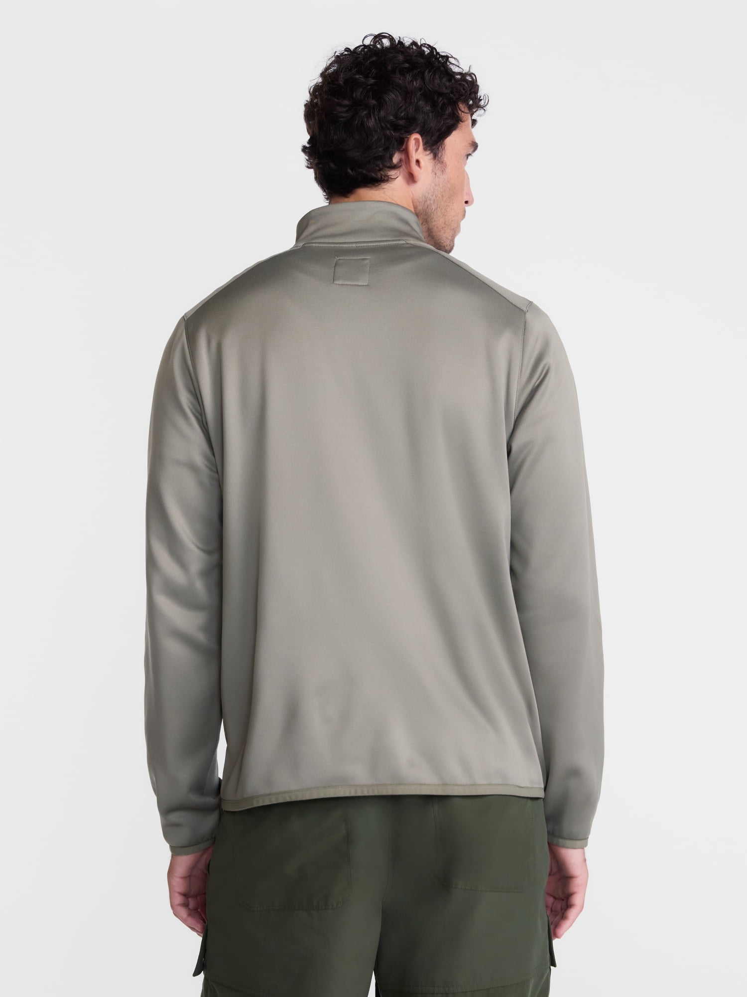 Ozark Trail Men's Half Zip Pullover with Long Sleeves, Sizes S-3XL