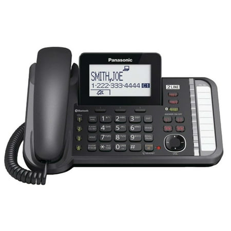 Panasonic - KX-TG9582B Link2Cell 1.9GHz Expandable Phone System with Digital Answering System - Black