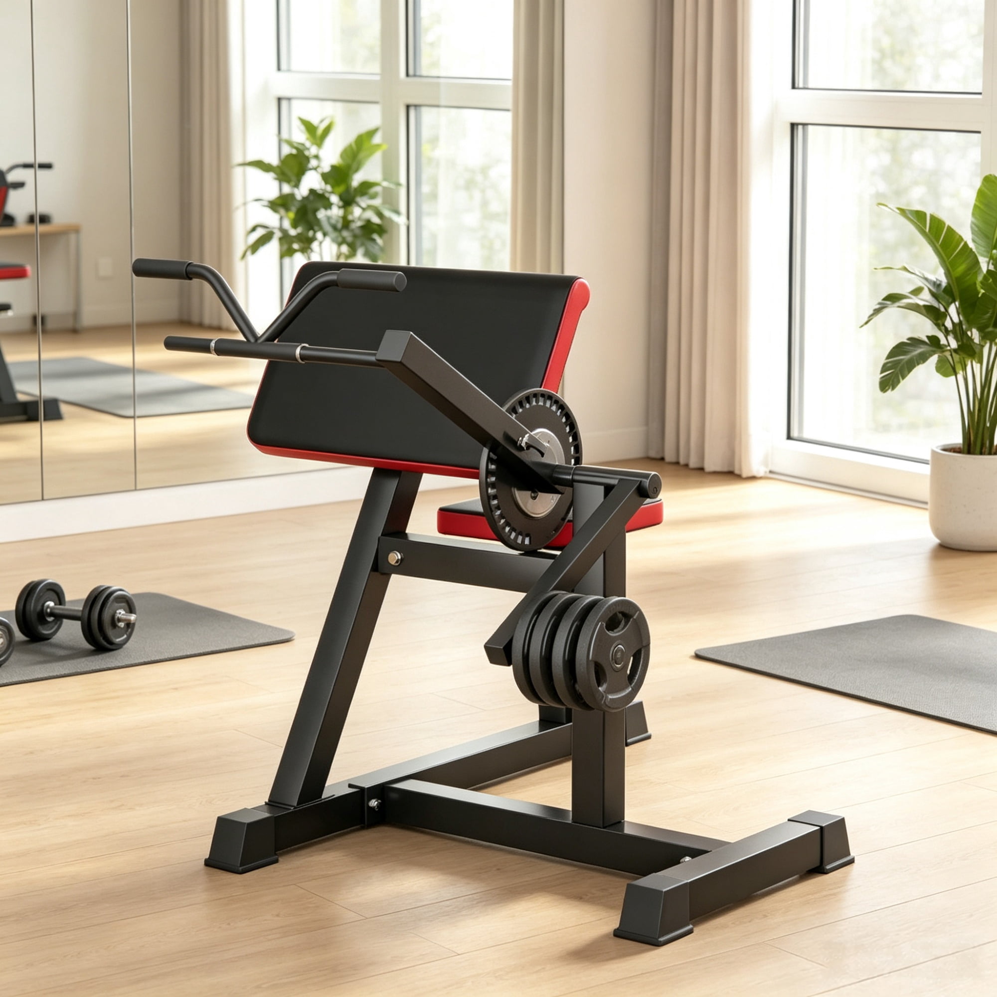 2 in 1 Heavy-Duty Bicep Preacher Curl Bench, Bicep Curl Machine with Adjustable Seat & Elbow Cushion Perfect for Home Gym Arm Training