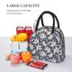 thumbnail image 5 of Fotbe Lilies Flowers Bolsa de Almuerzo con Estampado, Lonchera Aislada, Contenedor de Comida Reutilizable Tipo Cooler a Prueba de Fugas, 5 of 6