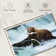 thumbnail image 6 of Elephant Stock Simple Bear Fishing Wall Art - Horizontal Canvas Wall Art - Living Room Wall Decor - Animal Canvas - Blue And Brown Decor - 48" x 32", 6 of 8