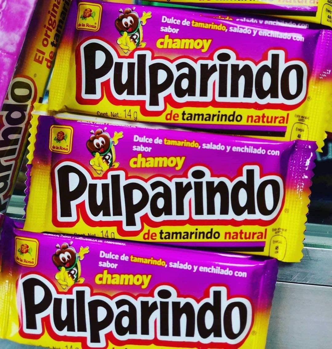 (2 pack) De La Rosa Pulparindo Chamoy Tamarind Candy, 20 Count