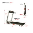 thumbnail image 6 of Sunny Health & Fitness Motorized Folding Running Treadmill, 20" Wide Belt, Flat Folding & Low Profile for Portability with Speakers for USB and AUX Audio Connection - Strider, SF-T7718, 6 of 9