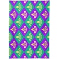thumbnail image 2 of Coolnut Mardi Gras Checkered Tablecloth Rectangle Colorful Table Cloth Large Square Table Cover for Dining Kitchen Party 60"x120" Decor Gift, 2 of 7