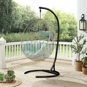 Hammock Chair Stand Only for Chair Hanging Chair Stand Only for Outside Porch Hammock Frame for Ourdoor and Indoor Heavy Duty Stand Only with 360-Degree Rotating Spring Hook(Stand Only)