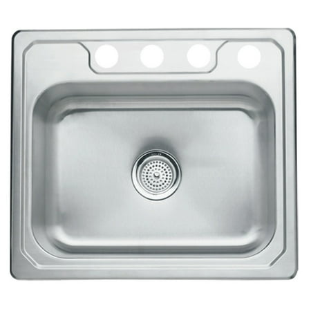 Sterling by Kohler Middleton® 1471X-4 Single Basin Drop In Kitchen Sink