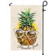 thumbnail image 1 of Banderas de jardín de verano para exteriores 12x18, doble cara, banderas de playa tropicales de Hawaii para piscina, decoración de jardín de verano, decoraciones para exteriores Afortunado Sencillez, 1 of 2