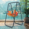 thumbnail image 1 of Andvari Hammock Chair Stand 440lbs, Indoor Outdoor Swing Frame with Heavy-Duty Steel Base, 1 of 10