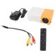 thumbnail image 2 of Miniproyector TFT LCD 1080P compatible con AV VGA HD USB Control remoto Proyector portátil para oficina y familia, 2 of 15