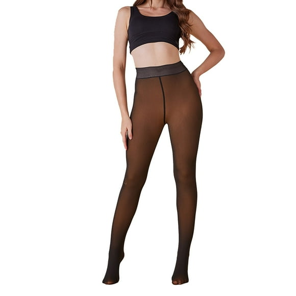 Tights for Women Women's Fleece Lined Tights Thermal Pantyhose Leggings Opaque Winter Warm Thick Stockings Tights