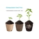 thumbnail image 2 of Paquete de 60 macetas de turba para plántulas, semillas biodegradables de 3,15 pulgadas, macetas de vivero para plantas vegetales, 2 of 4