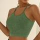 thumbnail image 2 of Brasier Sujetadores Deportivos de Tela de Mantequilla para Mujer, de Punto, Acolchados, Push up, Cómodos, Espalda Cruzada, Tirantes Finos, para Entrenamiento, Yoga, Gimnasio, Fitness Grande, 2 of 6