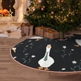thumbnail image 4 of Salouo Fashionable Goose Christmas Tree Skirt 30" Farmhouse Christmas Decorations Snowman Xmas Tree Skirt Tree Mat for Holiday Party Decor, 4 of 8