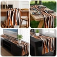 thumbnail image 6 of Abstract Stripes Table Runner 72 Inches Long, Retro Modern Orange Black Gray Lines Kitchen Coffee Dining Table Decoration for Home Party Birthday Wedding Home Decor 14x72 Inches, 6 of 8