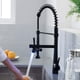 thumbnail image 3 of Aimadi Grifo De Cocina Negro Con Rociador - Grifo Comercial Cocina Grifo Monomando Para Fregadero De Cocina Con Resorte Y Luz Led Negro Mate, 3 of 6