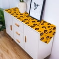 thumbnail image 4 of Cotton Linen Table Runners Halloween Pumpkin Lamp and Bat Kitchen Dining Burlap Table Decoration for Home Party Decor 18 x 72 Inch, 4 of 8
