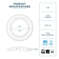thumbnail image 4 of PARMIDA (4 Pack) 5/6 Inch LED Disk Light Surface Mount Recessed Flush Ceiling Lighting, 15W, 1050LM, Dimmable, Recessed Can Or Hardwired Junction Box Installation, ENERGY STAR & UL-LISTED - 5000K, 4 of 4