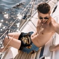 thumbnail image 2 of luoweisi Men's Beach Shorts Quick Dry Swim Trunks with Mesh Lining Monkey L, 2 of 5
