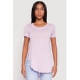 thumbnail image 2 of Womens Side Slit High Low Hem Tee, 2 of 4