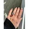 thumbnail image 2 of 3Ct Princess Cut Lab Created Diamond Solitaire Engagement Ring 14k White Gold Plated Silver, 2 of 3