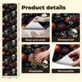thumbnail image 5 of Peel and Stick Wallpaper 23.6in x 9.8ft Skulls Autumn Flowers Pumpkins Grapes Dark Floral Arrangement Contact Paper Vinyl Self-Adhesive Removable Wall Paper for Bedroom DIY Decor Renter Friendly, 5 of 8