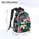 thumbnail image 2 of Disketp Green Tropical Leaves Mochila Ligera Clásica con Múltiples Bolsillos, Mochila Casual para Hombre y Mujer, Ideal para Escuela, Trabajo y Viajes, 2 of 6