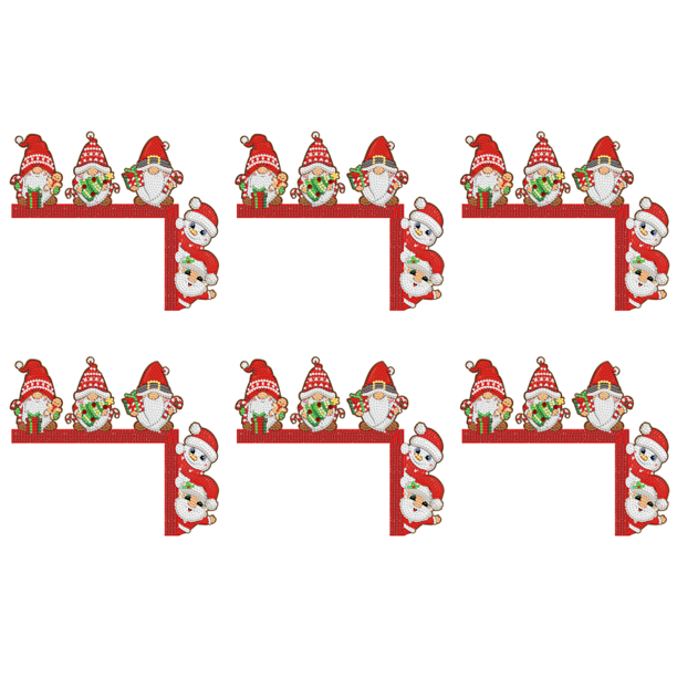 Navidad Papá Noel Muñeco Nieve Señal Esquina Puerta para El