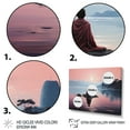 thumbnail image 3 of Designart "Buddhist Serenity Peach Buddhism II" Spiritual Floater Framed Wall Art Print, 3 of 7