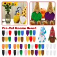 thumbnail image 3 of 6 Sets Gnome Beard Kit- Pre-Cut Faux Fur Gnome Beards Colorful' Handmade, 3 of 8