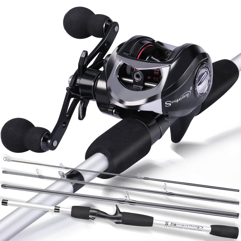 1 8 oz baitcasting rod HANDING Miracle Bass Fishing Rod, Fuji A-Ring Guides, 30T+40T Carbon Fiber, 2-Piece High-Sensitive Lightweight Spinning and Baitcaster Rod, AA Cork Handle, Fuji Reel Seat,1/8-1 Lure Rating Sporting Goods This finesse fishing rod and reel combo offers anglers a lightweight and highly responsive fishing experience 1 8 oz baitcasting rod