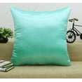 thumbnail image 2 of Home Decor Decorative Satin Silk Pillow Throw Cushion Solid Cover - Choose Size, 2 of 5