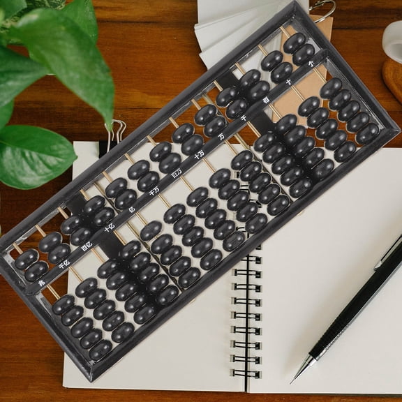 Luxshiny Chinese Vintage Abacus Wood Students Abacus Counting Tool Education 1Set
